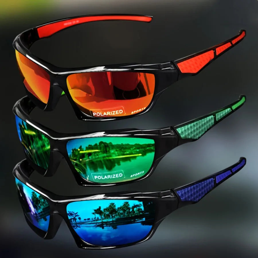 Fashion Polarized Sports Sunglasses — Round Metal Frame UV400 Eyewear for Men & Women, UV Protection