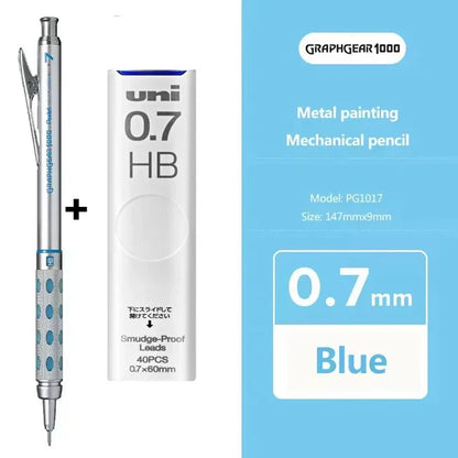 Pentel Graphgear 1000 Mechanical Pencil PG1000 – Low Center of Gravity Precision Drafting Pencil 0.3/0.5/0.7/0.9mm Art & Drawing Tool