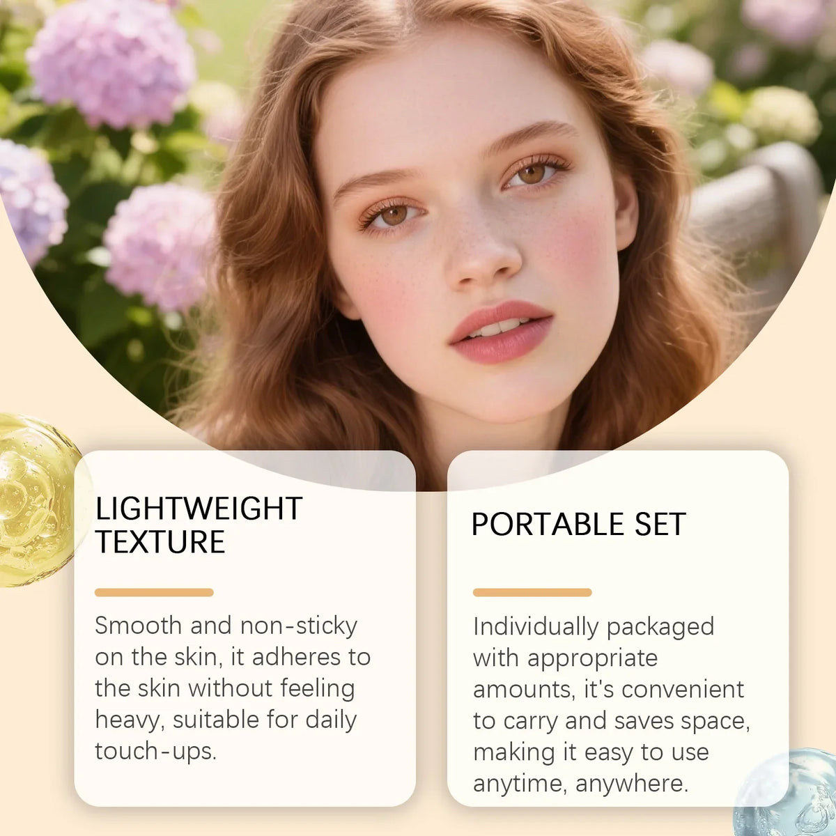 Korean Anti-Aging Microcrystalline Essence Set – Skin Renewal Serum 4×5ML with Facial Roller Beauty Skincare Treatment Kit