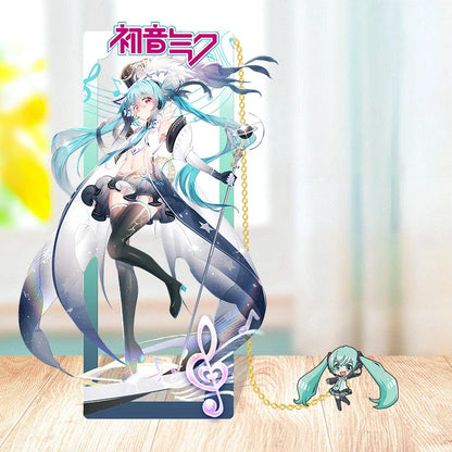Hatsune Miku Metal Bookmarks – Perfect Gift for Anime Fans, Two-Dimensional Anime Figure Stationery