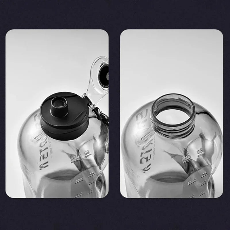 1.7L/2.7L Sports Water Bottle – Portable Large Capacity Gym and Cycling Cup for Fitness, Camping, and Men