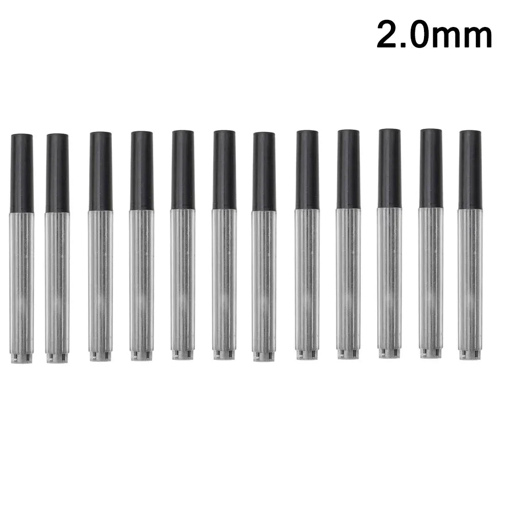 Mechanical Pencil Lead Refill Set 0.3–2.0mm HB – Multi-Size Press Automatic Pencil Leads for Drawing, Painting & Student Stationery