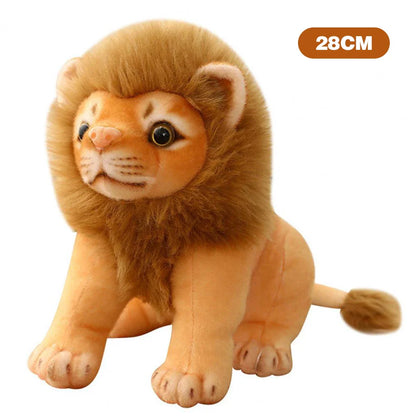 Simulation Tiger & Lion Plush Toy – Kawaii Stuffed Animal Doll, Pillow & Home Decor Gift for Kids