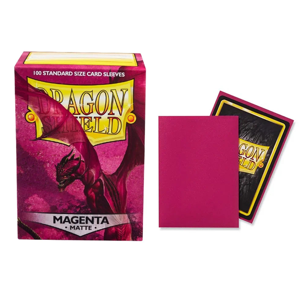 100PCS Dragon Shield Card Sleeves Box — Multicolor Matte Protectors for TCG, PTCG & Board Games