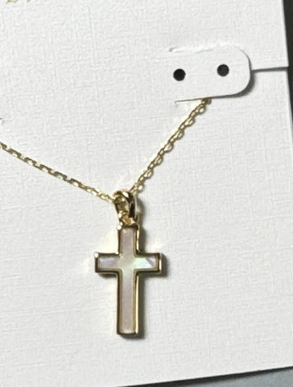 KS Fashion Trend Cross Pendant Necklace – Sweet & Fresh Short Necklace for Women