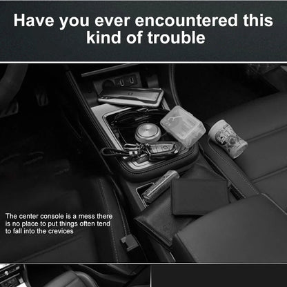Car Crevice Storage Box with 2 USB Charger – LED Seat Gap Organizer, Phone, Bottle, and Cup Holder