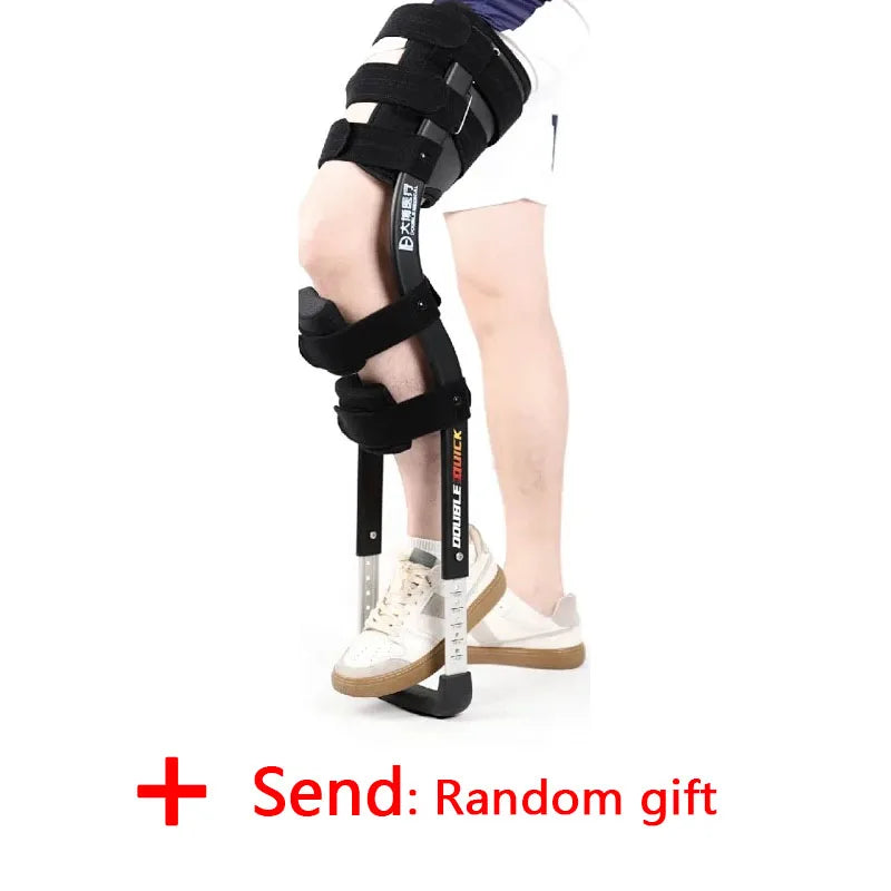 Rehabilitation Mobility Aid – Knee Walker Single-Leg Telescoping Hands-Free Assisted Walking Crutch Stick