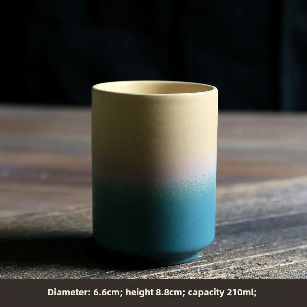 Japanese Handmade Stoneware Tea Cup – Small Kung Fu Single Teacup Vintage Style