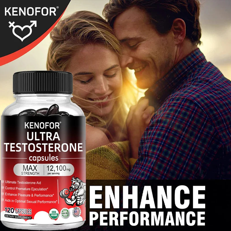 Male Strength Supplement – 12100mg Energy, Endurance & Muscle Support, Fatigue Relief Formula