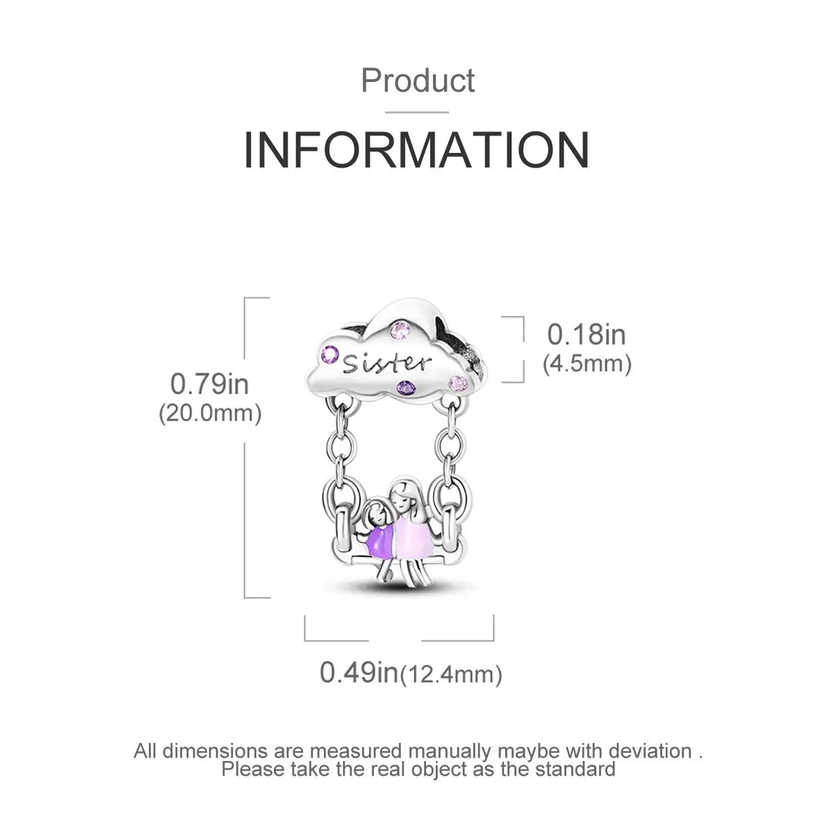 MULA Chameleon Silver-Plated Charm with Color-Changing Crystal Ball - DIY Snake Chain Bracelet Jewelry Gift for Women