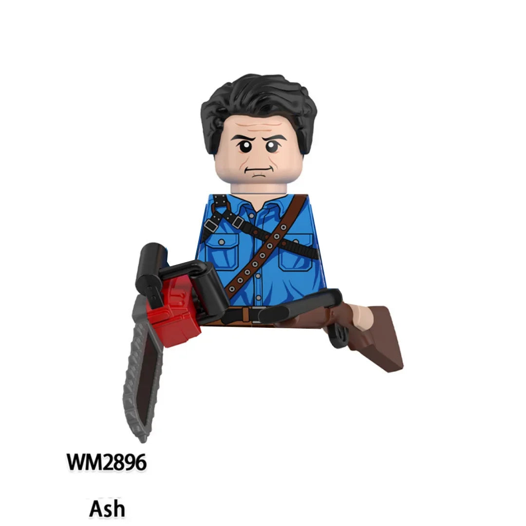 Horror Movie Action Figure Building Blocks – M3gan, Nun & Ash Terrifier Halloween Toy Gift