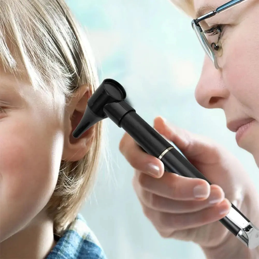 Mini Diagnostic Otoscope Kit – LED Light, Magnifying Lens, 5 Speculas, for Nurses, Students & Doctors