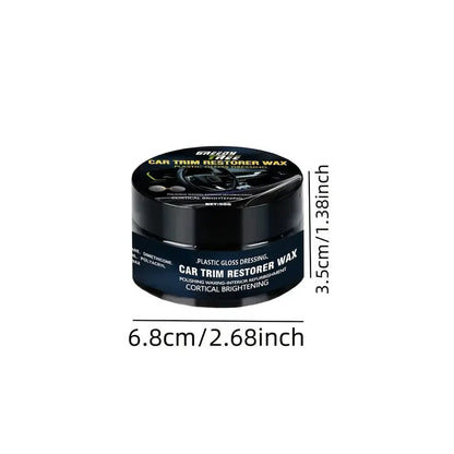 Crystal Clear Car Plastic Repair Agent – Interior & Panel Renewal Wax, Car Polishing & Protective Coating Wax