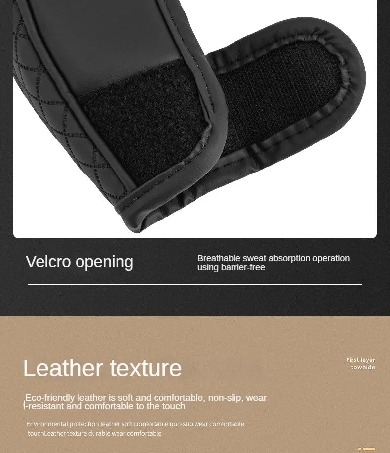 High-Quality Universal PU Leather Gear Shift Cover — Non-Slip, Wear-Resistant for Automatic Cars
