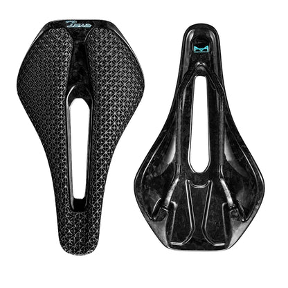RYET 3D Printed Carbon Bike Saddle — Ultralight 135/143mm MTB & Gravel Road Seat, 105g Cycling Parts