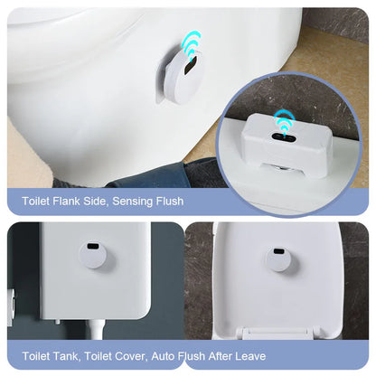 Smart Home Kit: Automatic Toilet Flush Button with External Infrared Flush Sensor | Induction Toilet Flusher