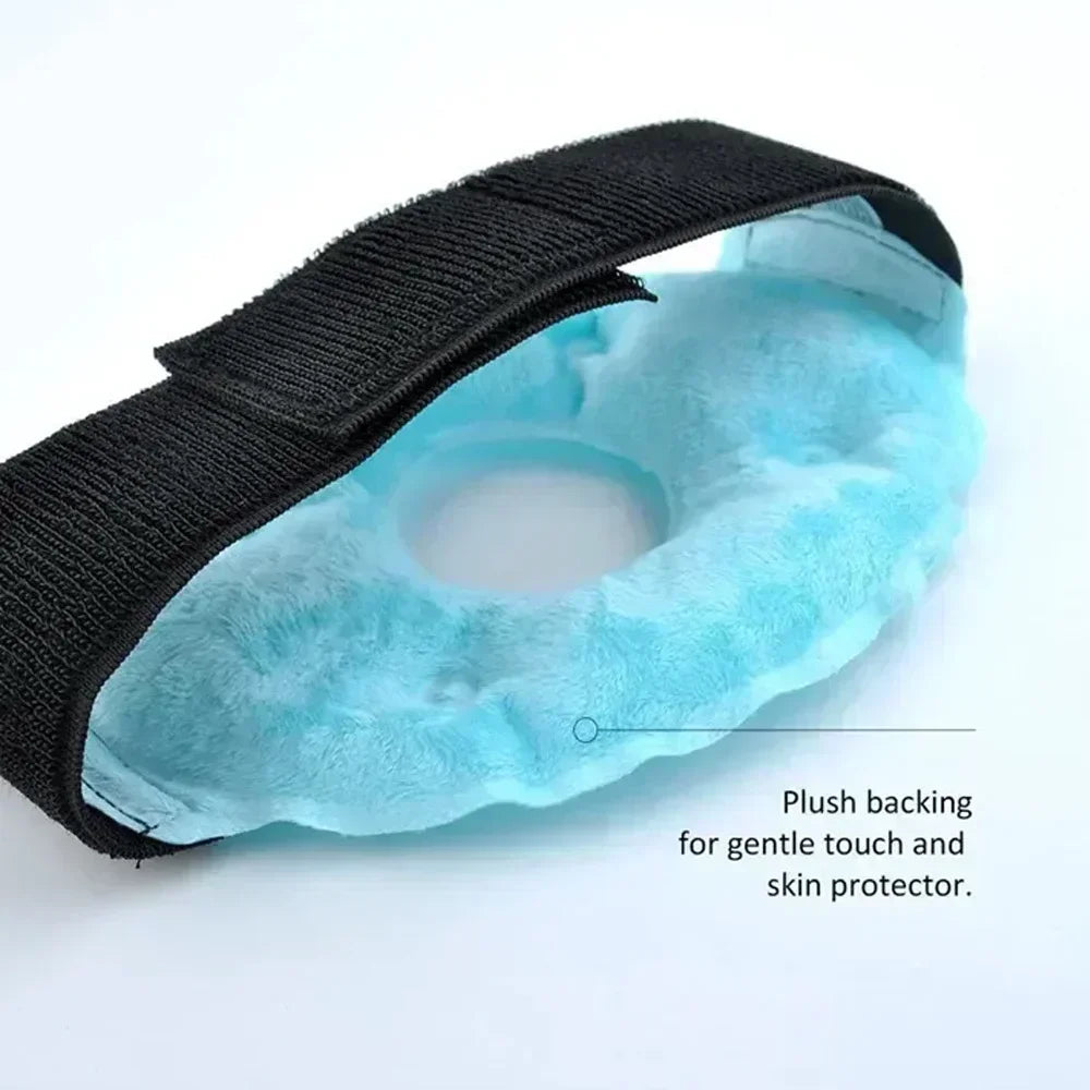 Silver-Purple Cooling Knee Brace — Adjustable Hot & Cold Ice Pack for Knee Pain and Injuries