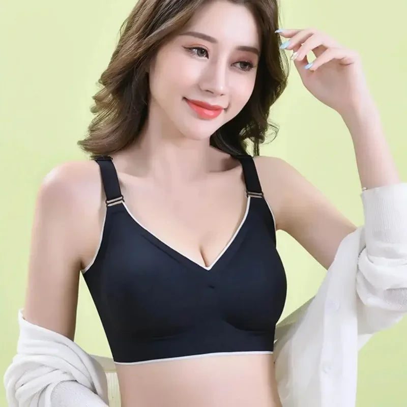 Padded Seamless Butterfly Lace Sports Bra – Push Up Shockproof Women’s Bralette, Comfortable Beautiful Back Support Tank Top Underwear