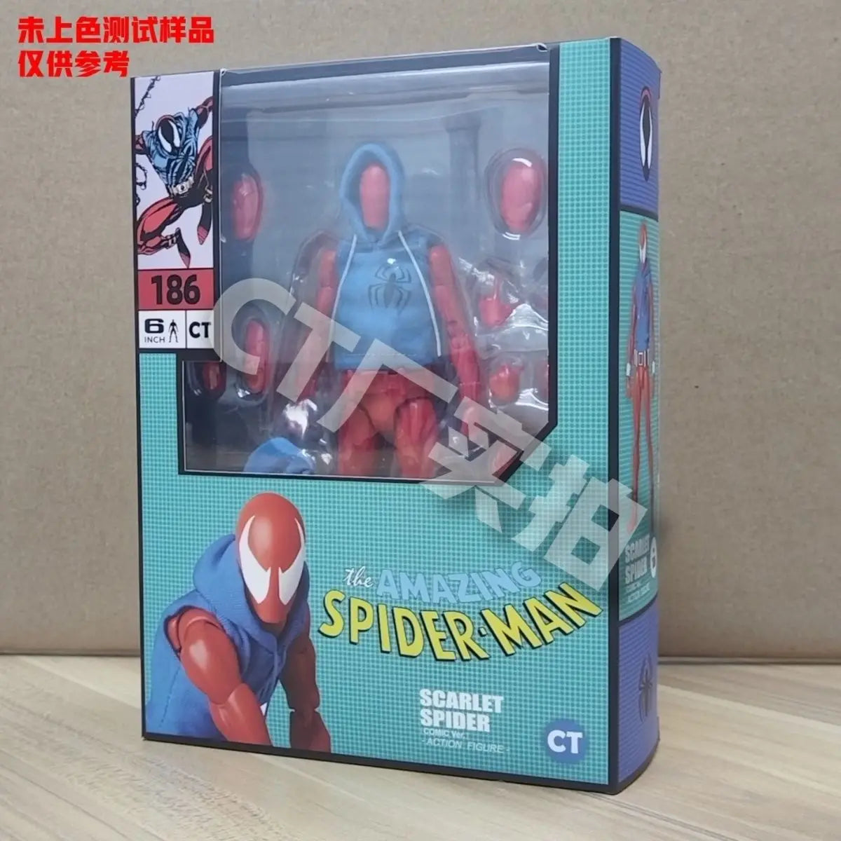 CT Toys Mafex 186 Scarlet Spider Action Figure – Amazing Spider-Man Comic Anime Model Gift Toy