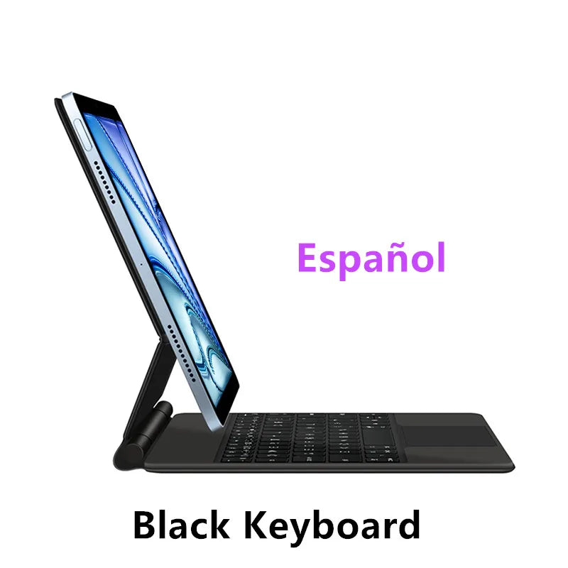 Backlight Magic Keyboard Case for iPad Pro 11/13 & iPad Air 11/13 Inch (2024) – M4/M2 Smart Folio Cover