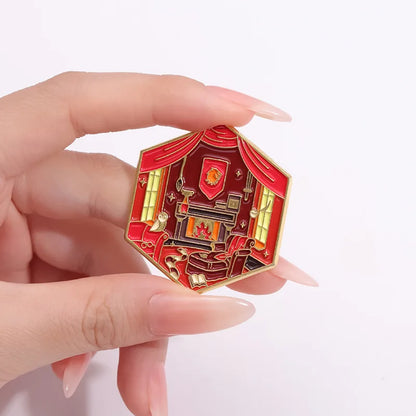 Geometric Color Film & TV Badge – Creative Magic School Room Brooch Accessory
