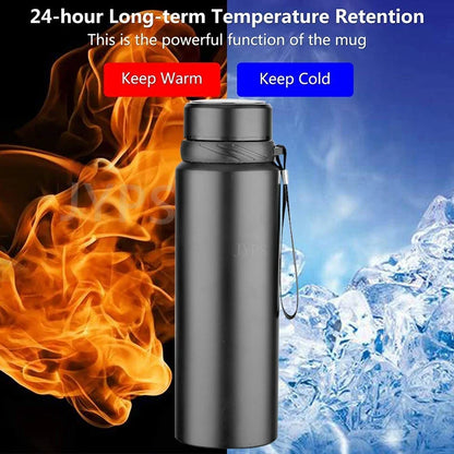 1000ML Smart Thermos Bottle with Temperature Display – Intelligent Vacuum Flask for Hot & Cold Water, Tea, Coffee
