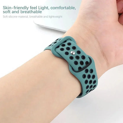 Silicone Strap for Apple Watch - Sports Bracelet for 38mm, 40mm, 41mm, 42mm, 44mm, 45mm, and Ultra 49mm, Compatible with iWatch 8, SE, 7, 6, 5
