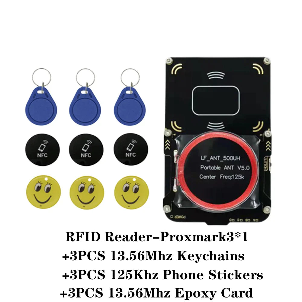 Proxmark3 5.0 NFC Card Copier Kit – 13.56MHz/125kHz Smart Chip Duplicator & IC/ID Badge Reader Writer