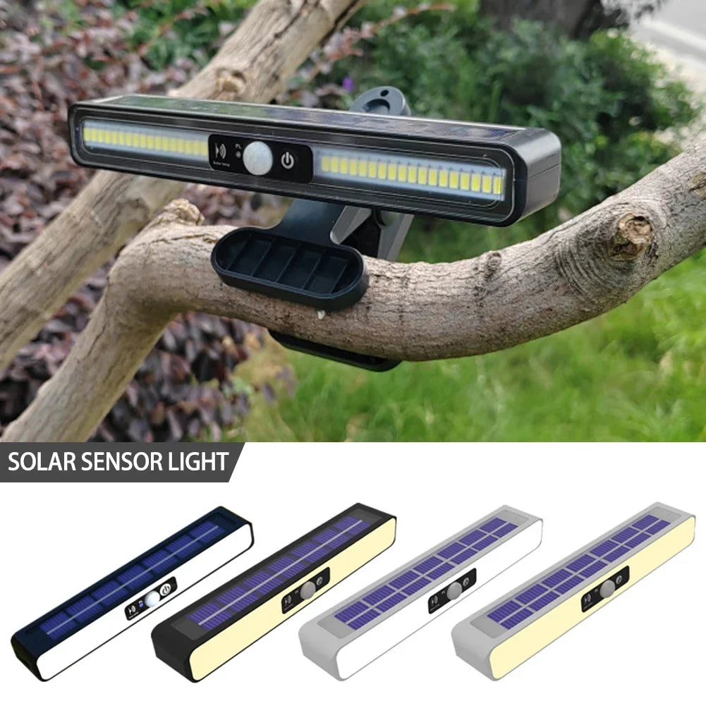 Illuminate Your Outdoor Space with Waterproof Solar LED Lamp - Decorative Clip Lamp for Garden Landscape, Wall Hanging Solar Light for Home Garden Lighting