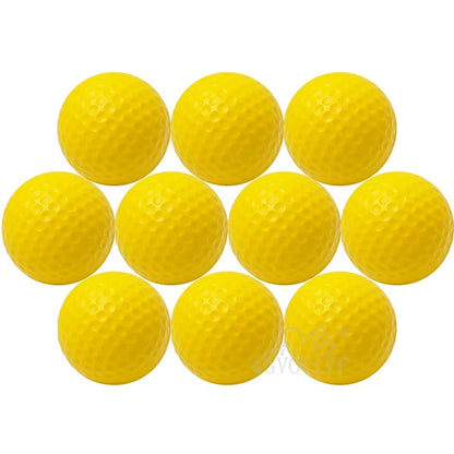 Soft PU Indoor Golf Balls - Yellow Practice Training Aid for Golfers & Gifts