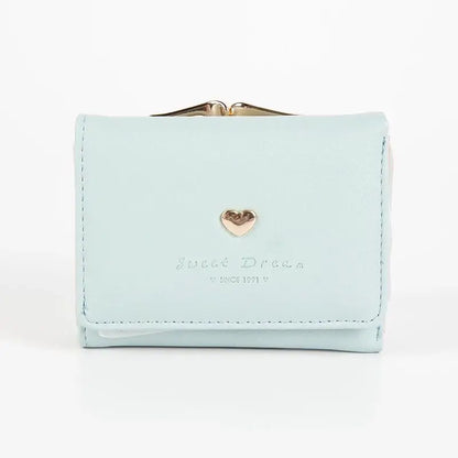 2024 New Women's Purse - Short Korean Mini Folding Metal Wallet with Cute Animal Design for Students