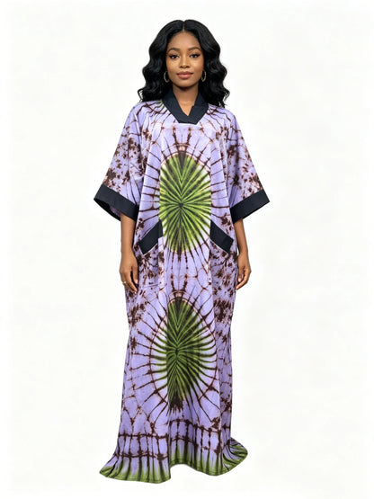 African Dashiki Maxi Dress for Women - Elegant Ankara Abaya Summer Spring Autumn African Outfit 2026