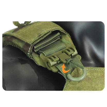 New Combat Vest 6094 – Lightweight Quick Release Laser Cut Tactical Gear for Hunting, Black Tactical Vest
