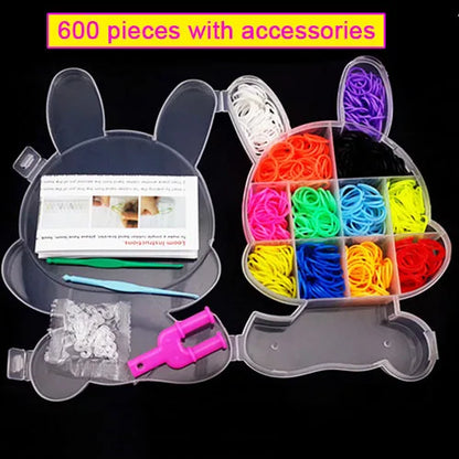 Pantone Color Rainbow Rubber Bands for Loom Bracelets – Western European Style DIY Arts & Crafts Kit