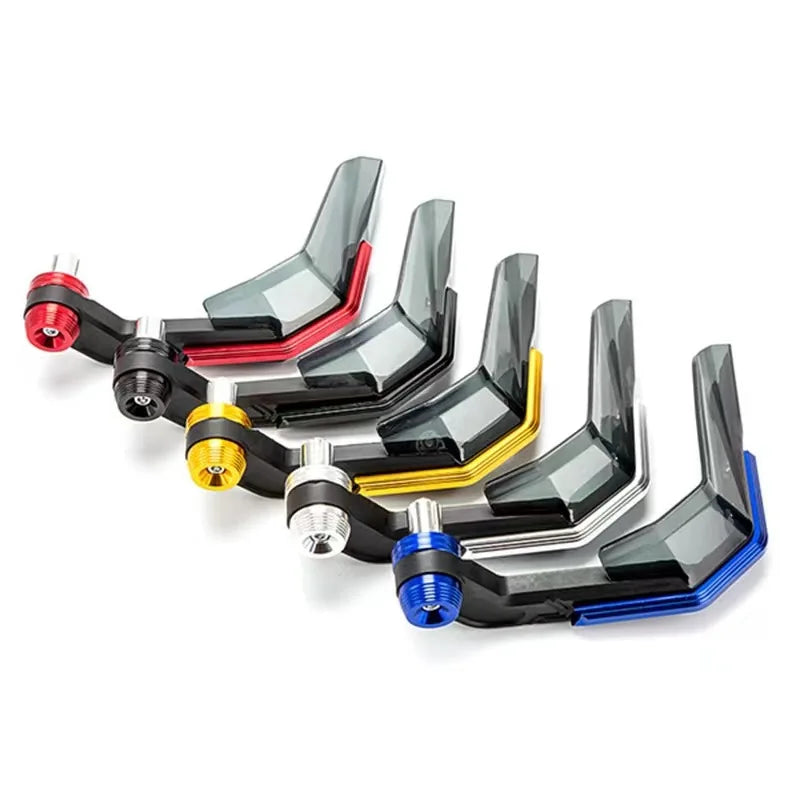 Universal 7/8" Windproof Handlebar Protectors – Aluminum Brake Lever Guards for Motorcycle, Scooter, Mountain and E-Bike