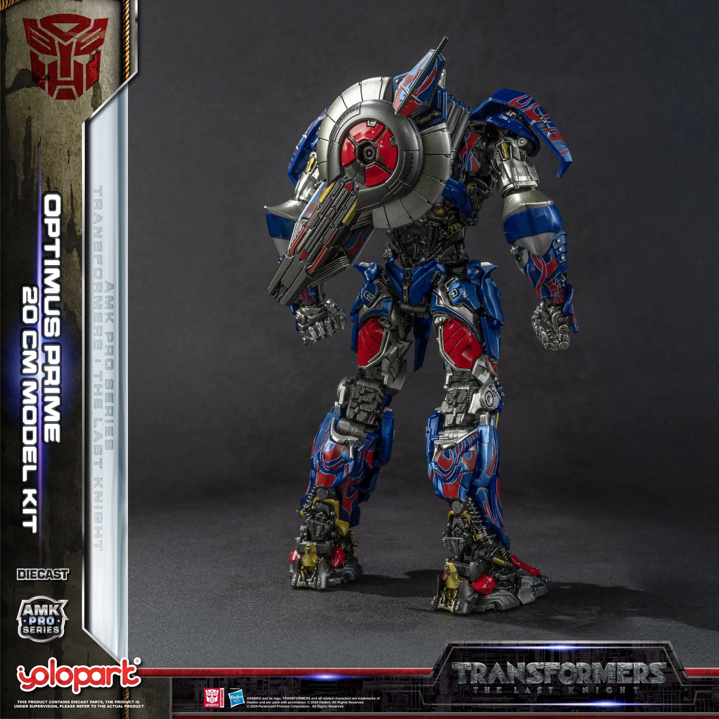 YOLOPARK Transformers Model – The Last Knight AMK PRO 20cm Optimus Prime Action Figure Toy for Boys & Men