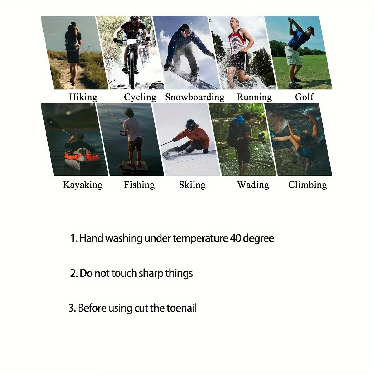 Waterproof Hiking Socks – Breathable Outdoor Winter Socks for Wading, Camping, Skiing, and Snow Riding