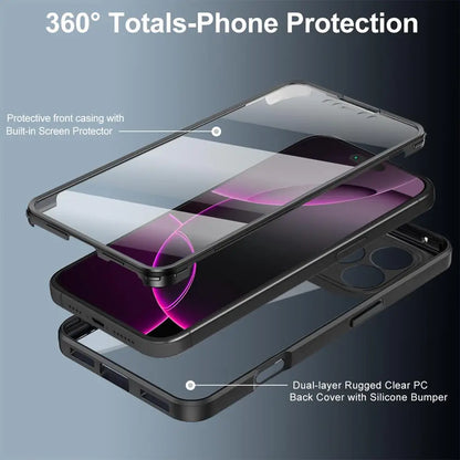 Clear 360° Full Wrap iPhone Case - Camera Lens & Screen Protection Cover for iPhone 17 Air, 17e, 16e, 16, 15, 14, 13, 12, 11, X, XR & 8/7 Plus
