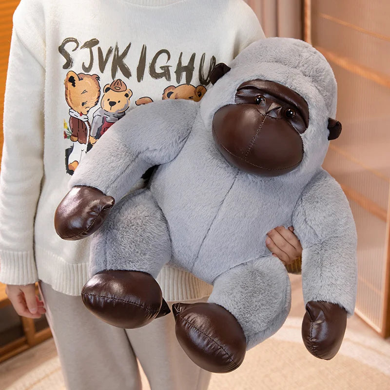 35/50/65cm Big Black Gorilla Plush Toy – Cute Stuffed King Kong Monkey for Birthday Gifts