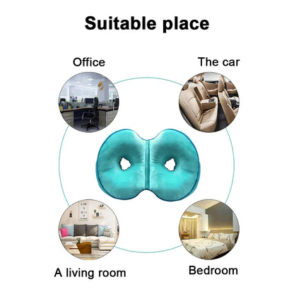 Multifunction Orthopedic Memory Foam Seat Cushion – Dual Comfort Pelvis Pillow for Hip Lift & Pressure Relief