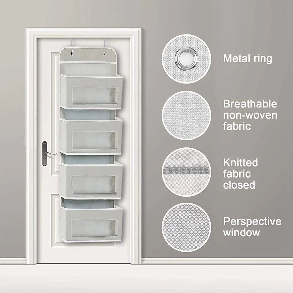 Space-Saving Non-Woven Storage Bag - Wall Hanging Wardrobe Organizer for Baby Diapers, Closet, Dorm, Bath & Kitchen Essentials