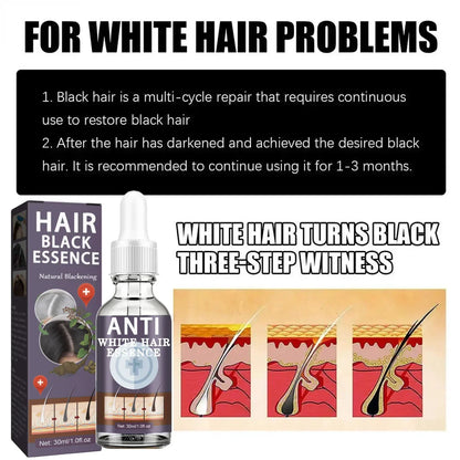 White Hair Remover – Restore Natural Hair Color in 7 Days, Gray Hair Treatment Solution