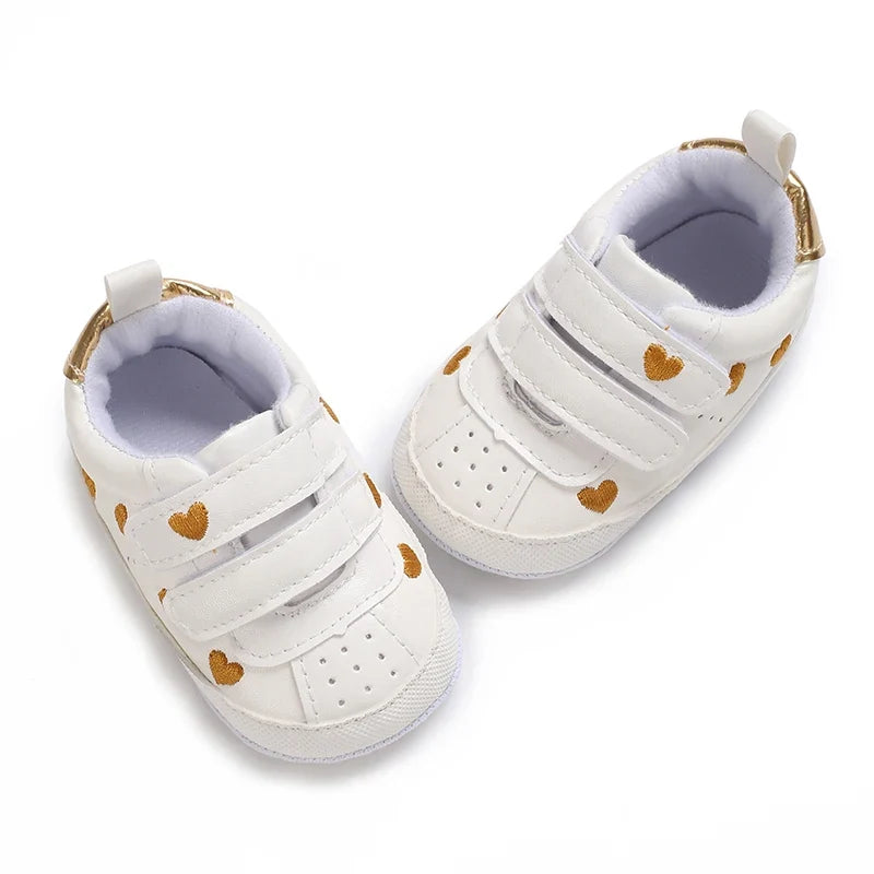 Baby Girl Soft Sole Prewalker Shoes - Cute Infant First Walker Sneakers for 0–18 Months