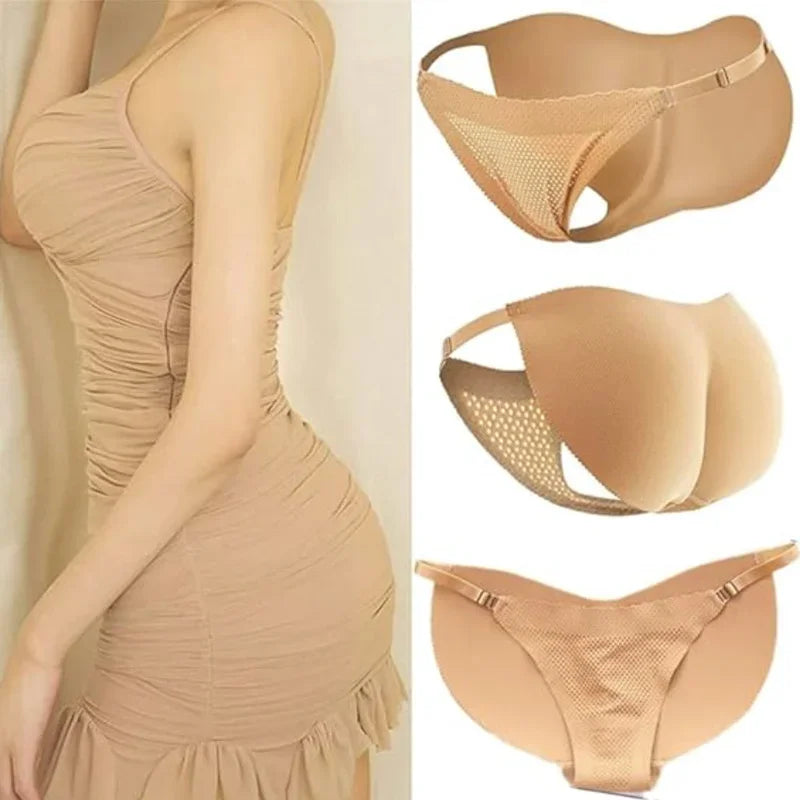 Women’s Sexy Fake Butt Body Shaper – Plus Size Padded Panties, Buttocks Enhancer Hip Pads & Shapewear Faja