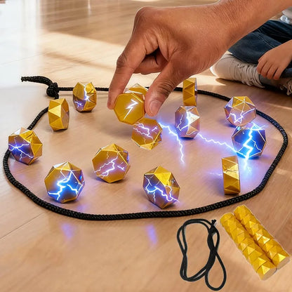 Magnetic Stones Party Strategy Game – Interactive Magnet Board Game for Family, Kids & Adults, High-Quality Portable Magnetic Game Set (3.4cm Pieces)