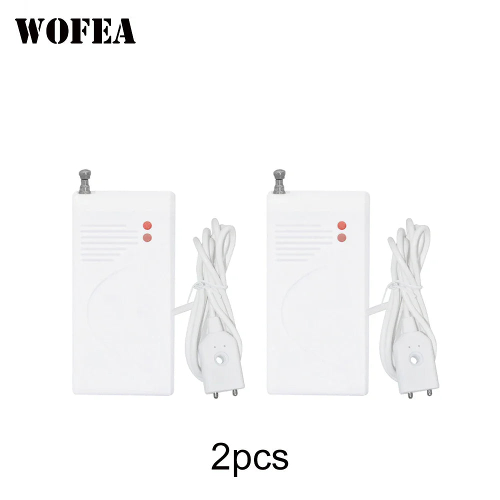 WOFEA 433MHz Wireless Water Leak Sensor – High Performance Water Leakage Detector Alarm for Home Security Alarm System Protection