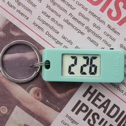 Student Keychain Digital Electronic Pocket Watch - Quiet Test Function with High Light Transmission Glass