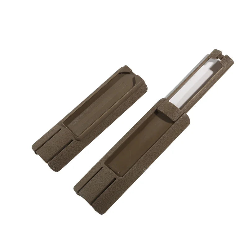 Hunting Airsoft 4.33" ITI TD Scar Pocket Panel — Remote Switch Rail Pad Set for 20mm Rails, PEQ Flashlight, Rat Tail & Card Slot