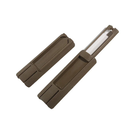 Hunting Airsoft 4.33" ITI TD Scar Pocket Panel — Remote Switch Rail Pad Set for 20mm Rails, PEQ Flashlight, Rat Tail & Card Slot