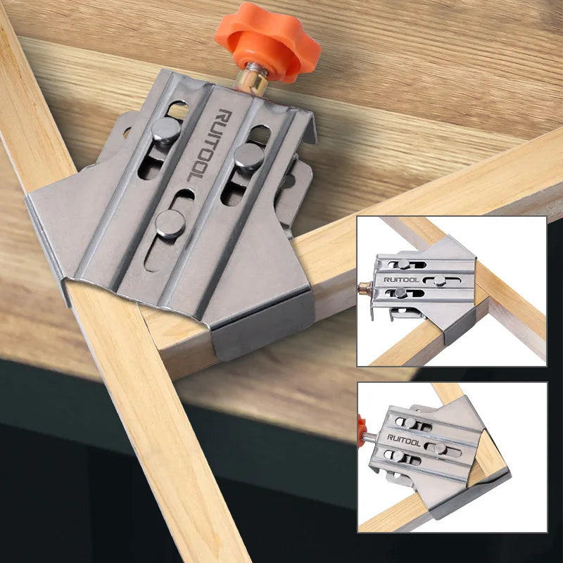 90° Positioning Squares Right Angle Clamps – Carpenter Clamping Tool for Woodworking & Cabinet Corner Assembly